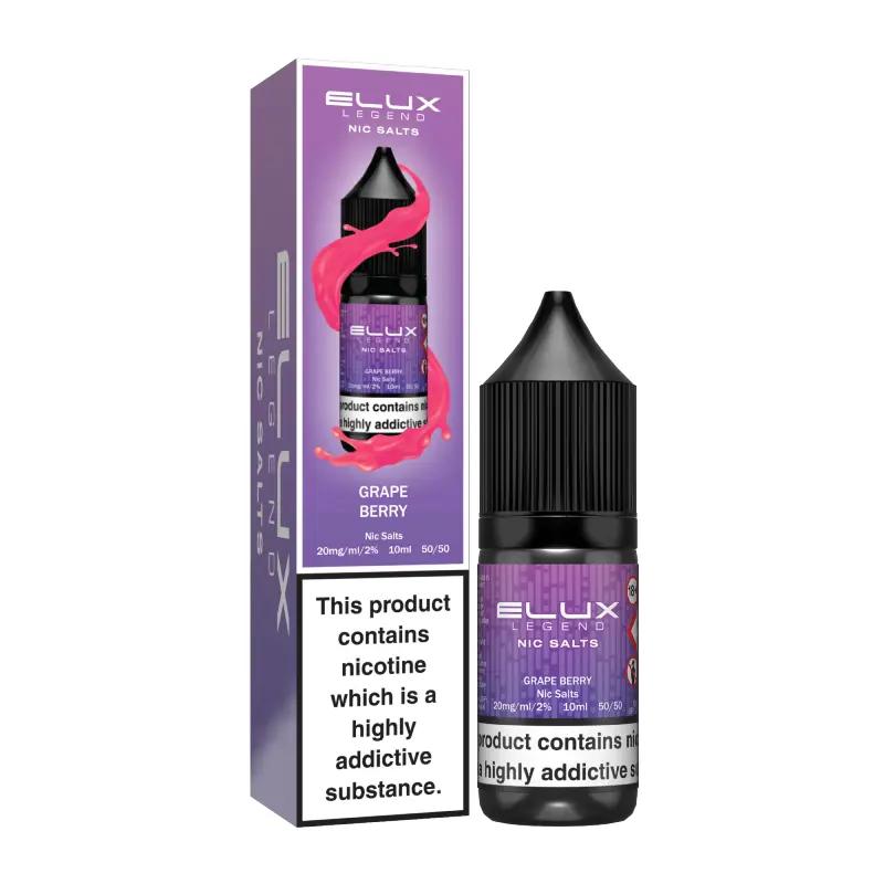 Product Image of Grape Berry Nic Salt E-Liquid by Elux Legend 10ml